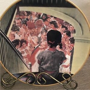 Norman Rockwell A Balcony Seat Plate 1991 Limited Edition